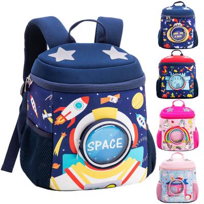 China Waterproof Kids 3 to 6 Years School Bag Kindergarten Classroom Big Boys and Girls Backpack Space Bucket Logo Customization for sale