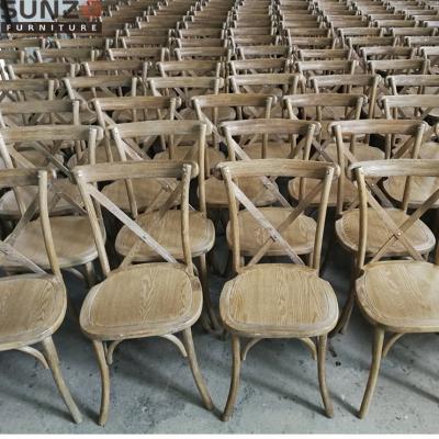 China Hotel Chair x Chair, Rattan Seat Cross Back Chair, Beech Wood Cross Back Chair for sale