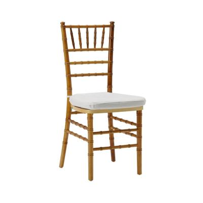 China Fashionable Hotel Chair Manufacturer Wedding Leather Cushion Banquet Chiavari Chair for sale