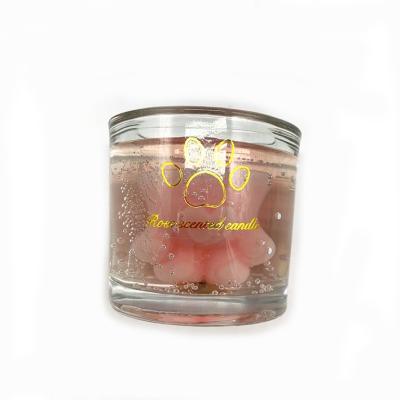 China Hot Sale Flameless Private Label Colored Aroma Friendly Scented Luxury Candle In Glass Jar Gift Set for sale