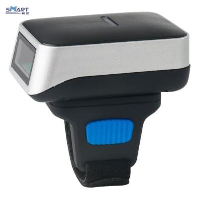 China SMT508 1d 2D Barcode BT Finger Ring Style Mini Barcode Scanner for Logistics A4 Size for sale