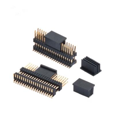 China Double insulators180 SMT 1.27x2.54mm Pin Header PCB PANEL SMT Pin Header Connector Dual Row for sale