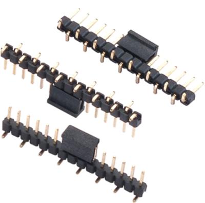 China PCB BOARD 1.0mm Pitch 2p 3p 6p 8p 40p 50p H1.0mm Single Row Pin Headers Connectors for sale