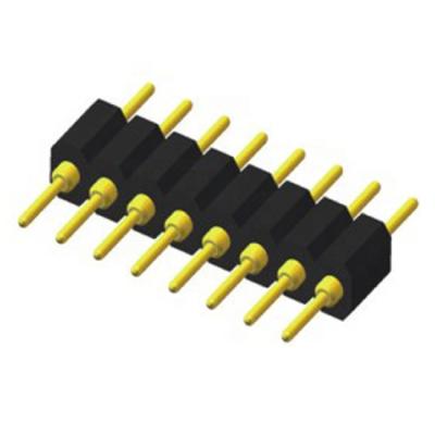 China PCB BOARD 1.778mm Pitch Pin Round Single Pin Straight Round Socket Header Male Connector for sale