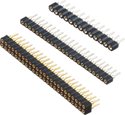 China PCB BOARD 2.54mm Single Row Double DIP H7.0mm L12mm Machined Female Pin Header Connector for sale