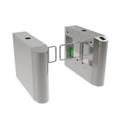 China Identification Factory Price Stainless Automatic Swing Entry Security RFID Dual Barrier Gate for sale