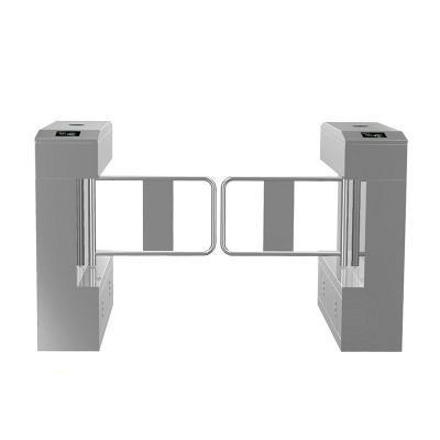 China Cheap ID Vertical Pedestrian Swing Barrier Gate With QR Code Reader for sale