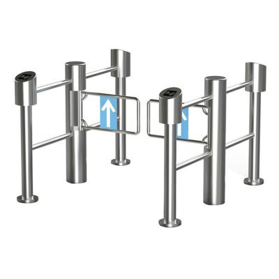 China Hot Selling ID Infrared Remote Control Swing Turnstile Barrier Gate For Supermarket for sale