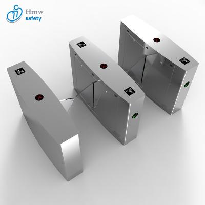 China Electronic Smart ID Speed ​​Acrylic Pedestrian Control Wing Flap Barrier Gate for sale