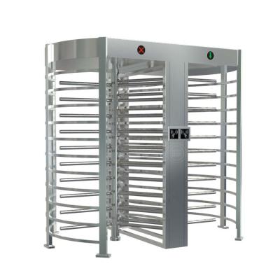 China Stainless Steel 304 304 Double Lane Full Height RFID Turnstile Gate For Gym for sale