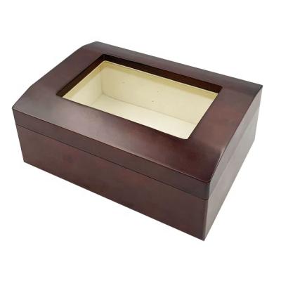 China Factory Directly Sale Handmade Luxury Wooden Perfume Box With Clear Window for sale