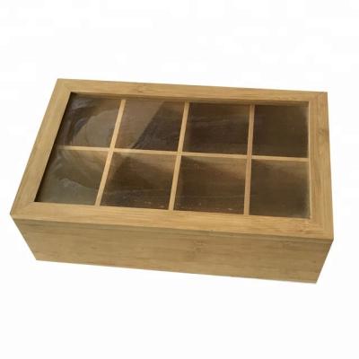 China Handmade Handmade Custom Design Hot Sale Bamboo Tea Box With Side Drawer for sale