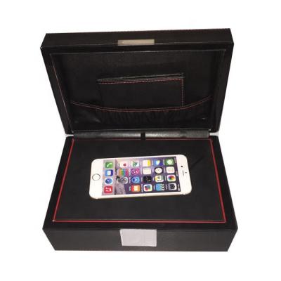 China Handmade Hot Selling iPhone Current Cheap Wooden Packaging Box Leather Box for sale