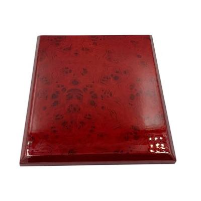 China Handmade Cherry Lacquer Finish Luxury Piano Plate Wooden Trophy for sale