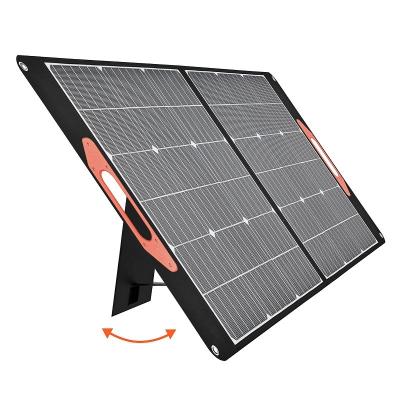 China Monocrystalline Folding Solar Power System Solar Panel Solar Panel Phone Charger 100W Solar Powered Battery For Hiking for sale