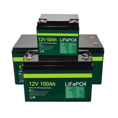 China Home appliances BMS lifepo4 12v 50ah 100ah lithium battery pack for on/off grid for sale