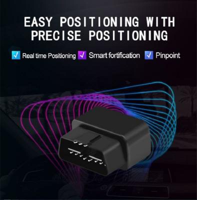 China Private Car Mini Plug Play OBD GPS Tracker Car GSM OBD2 Vehicle Tracking Device Free Monitoring Web and APP for sale