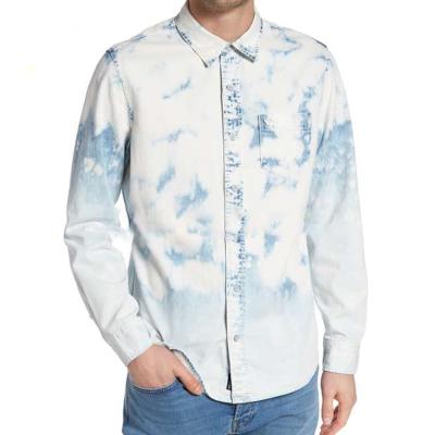 China Latest Anti-pilling With Fancy Patterns Mens Paint Splatter Shirts Men for sale