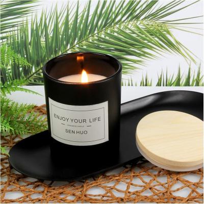 China Popular Birthdays Candles Home Fragrance and Wooden Wick Luxury Low Price Environmental Protection Diffuser Set Flower Nordic Scented Candle for sale