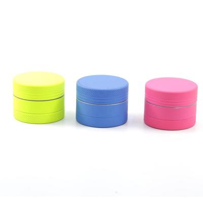 China Custom Logo Rubber Aluminum Grinder Non Stick Silicone Coating Food Grade Durable Soft Touch Herb Grinder 40mm-3 for sale