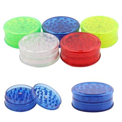 China Wholesale Durable Portable Tobacco Smoking Accessories 60mm Layers 3 Part Custom Plastic Herb Grinder for sale