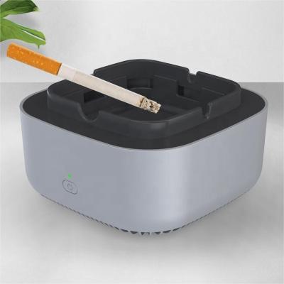 China Custom Logo Ashtray Air Purifier Anti Smoke Absorbent Portable Mini Pocket Electric Smart Smokeless Novelty Ashtray for sale