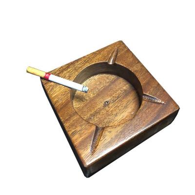 China Wood en de cigars de cenicero de cigarros de madera a logo simple design CLASSIC wood cigar ashtray custom ashtray for sale