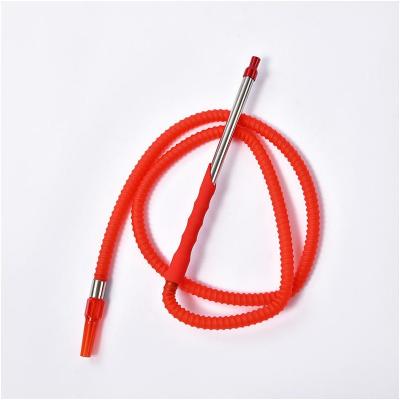 China New Fashion Shisha Hookah Hose Eco-Friendly Low Price Double Light Up Plastic Hose Silicone 10 Hose Hookah Tube 2 Pipes Plastic Hose for sale