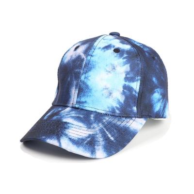 China NEW JOINT fashion design tie dye washed print custom sports cap hat for men and women for sale