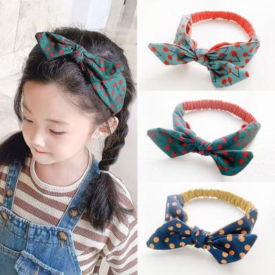 China Fashion Soft Cotton Cloth Hair Hangers Elastic Hair Accessories For Baby Toddler Infant Girls for sale