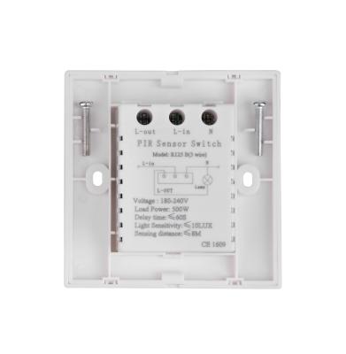 China R125B PIR Infrared Body Motion Sensor Auto Switch For All Light Motion Pir Sensor Light Switch Delay Time 86*86*30mm for sale