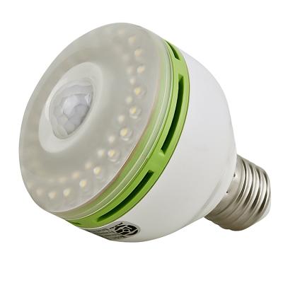 China PC E27 3W 6W LED PIR Motion Sensor Human Bulb Lights for sale