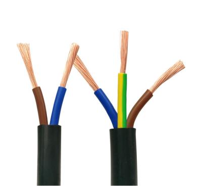 China RVV 300/500V Overhead Copper Conductor PVC Insulated PVC Sheathed Flexible Cable for sale