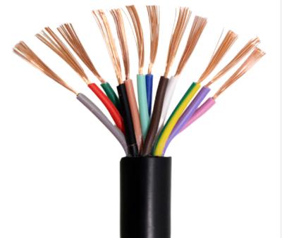 China KVVR 450/750V Underground PVC Copper Core Insulated PVC Sheathed Braided Shielded Control Cable for sale