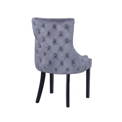 China High Quality Home Wholesale Classic Velvet Fabric Upholstery Modern Design Furniture Pastors Wood Dining Chair for sale