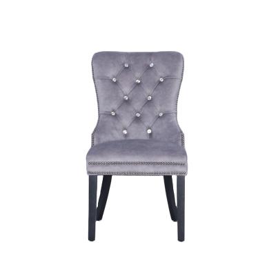 China Wholesale Hotel Ornate Furniture Ornate Back Wood Chair Fabric Upholstery High Quality Dining Chair for sale