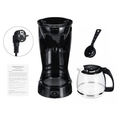 China American Hotel Black Semi-automatic Stainless Steel Home Drip Coffee Machine for sale