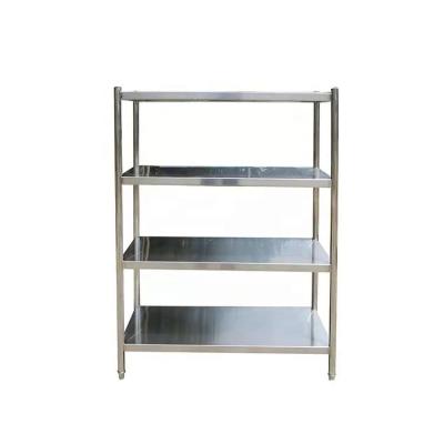 China Sustainable Stainless Steel Restaurant Kitchen Storage Rack / Rack Four Shelves for sale