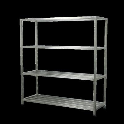 China Sustainable 304 Stainless Steel Kitchen Storage Rack Commercial Multistory Warehouse for sale