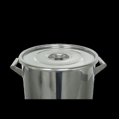 China Durable 304 Water Oil Milk Formula Storage Metal Stainless Steel Bucket Lid for sale