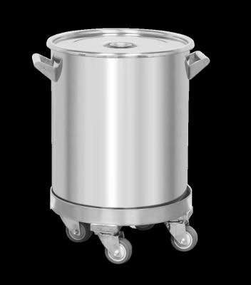 China 304 stainless steel water bucket with wheels for sale