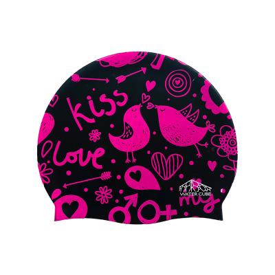 China Professional Waterproof Silicone Adult Swim Caps Match Durable ZLF Swimming Cap Printing Logo CP-1 Eco-friendly Protective Raincoat for sale