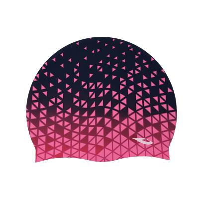 China Hot Sale Eco-friendly Durable Waterproof Silicone Customized Printing Flexible Soft Silicone Swimming Caps ZLF Waterproof Swimming Caps for sale