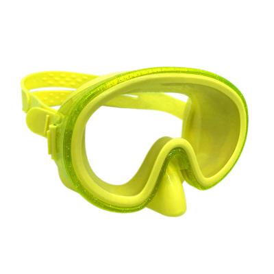 China New Design Water Sports ZLF Kids One-Piece Wide-Angle Durable PVC Glass Frame Waterproof Diving Goggles M003 for sale