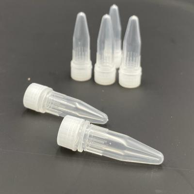 China Zentrifugales Rohr 1,5 ml-Probe Vial With Screw Cap Sterile zu verkaufen