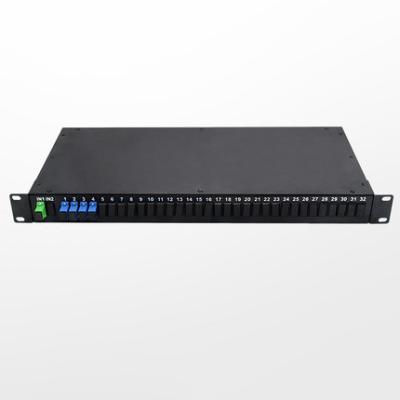 China Telecom 1x4 Rack Mount PLC 19 Inch Passive Fiber Optic Splitter 1x2 1x4 1x8 1x16 1x64 1x128 for sale