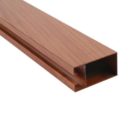 China Decorative Aluminum Profiles Wood Grain Aluminum Profiles Decorations For Sideboard And Wardrobe for sale