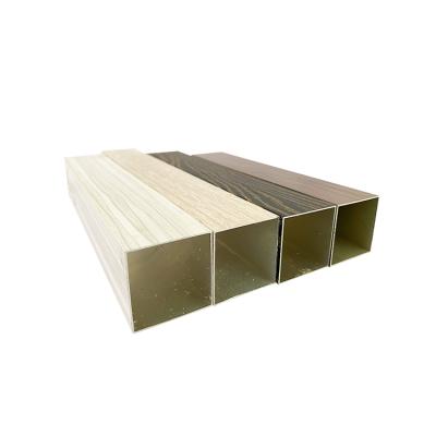 China Powder Coated Aluminum Square Tube Customized Furniture Profile Modular Aluminum Profile for sale