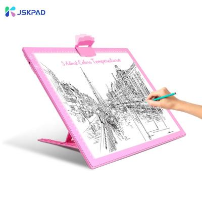 China New Design Guide Plate JSK 2021 Light Weight Portable Thin A3 Drawing Board Guide Plate Tracing Light Pad For Tattoo / Sketch Pad Acrylic Led Light Drawing Light Box for sale