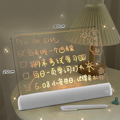 China High Quality Christmas and Christmas Mood Message Mood Lights Led Message Light Box OEM Factory Neon Clear Acrylic Box Custom Message Board for sale